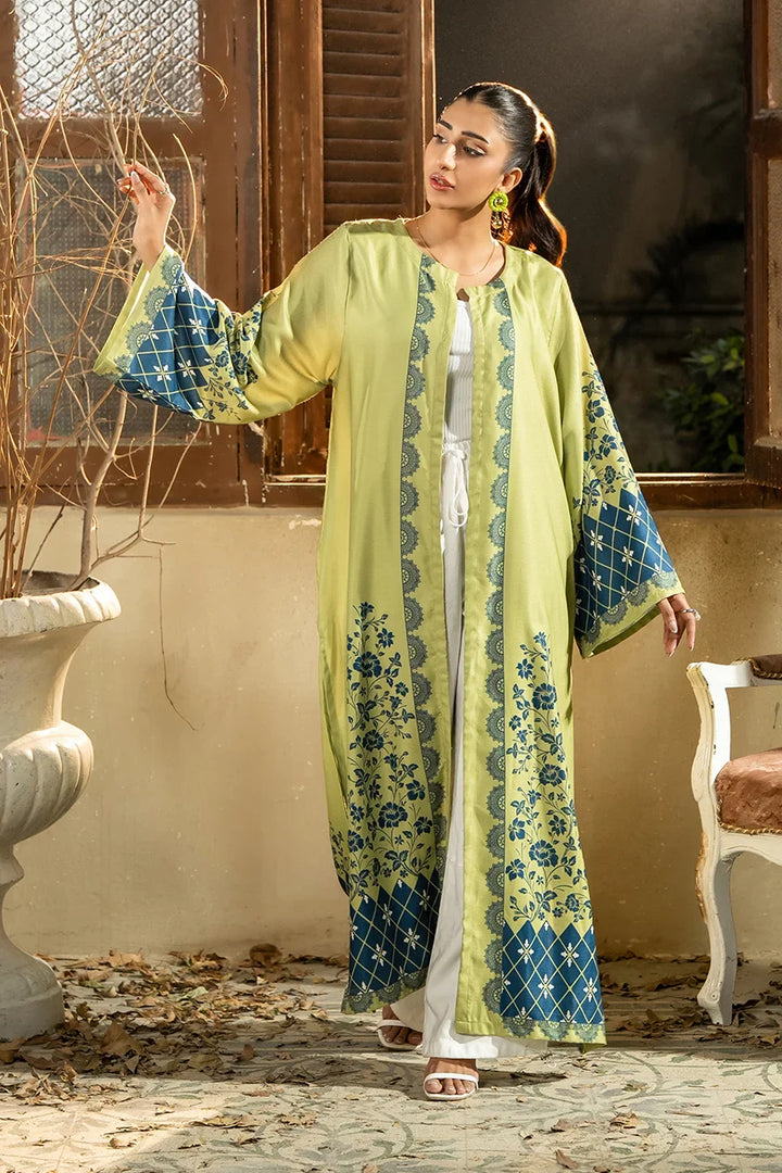 Dhaga Women Pret Printed Herringbone 1 Piece Suit Verdure SS25SHDP603 - Winter Collection