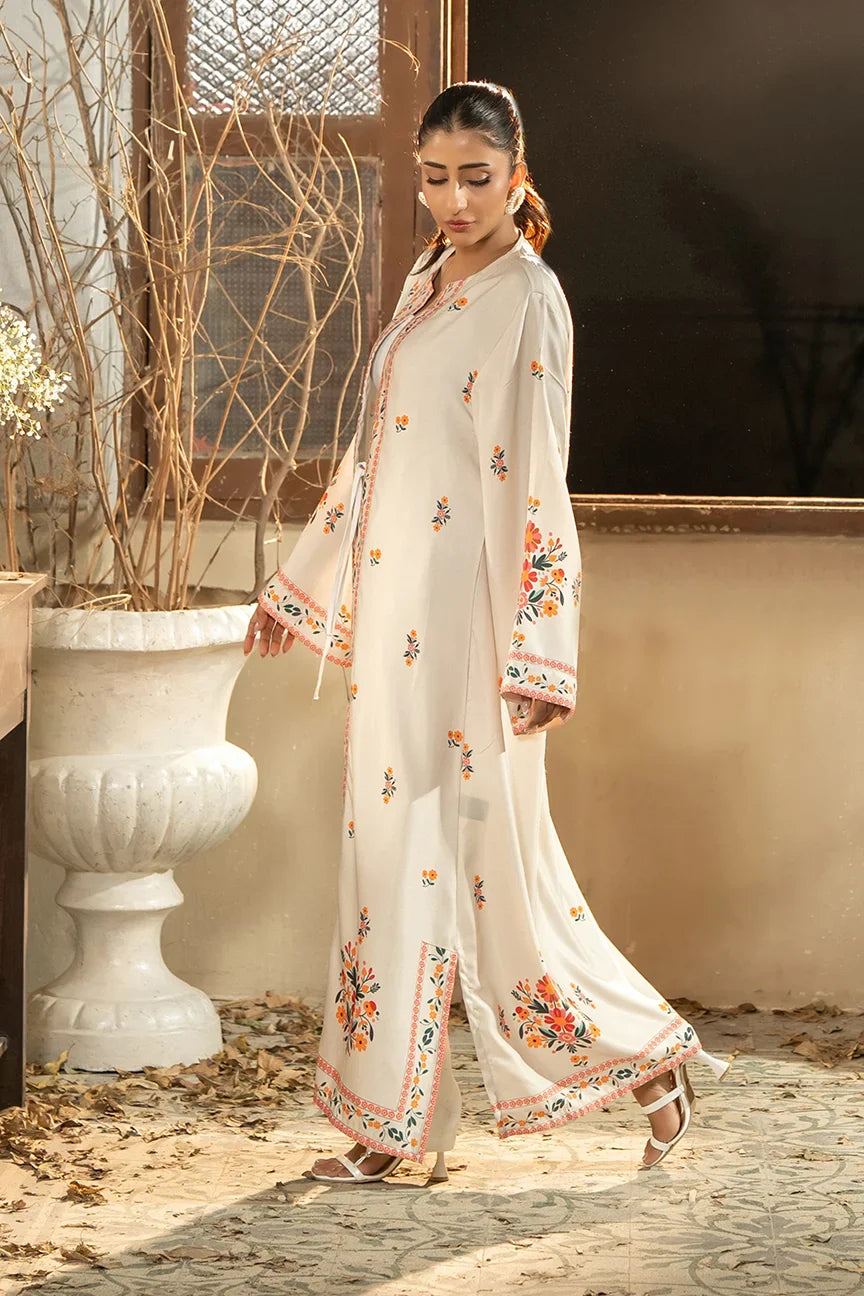Dhaga Women Pret Printed Herringbone 1 Piece Suit Azian SS25SHDP602 - Winter Collection