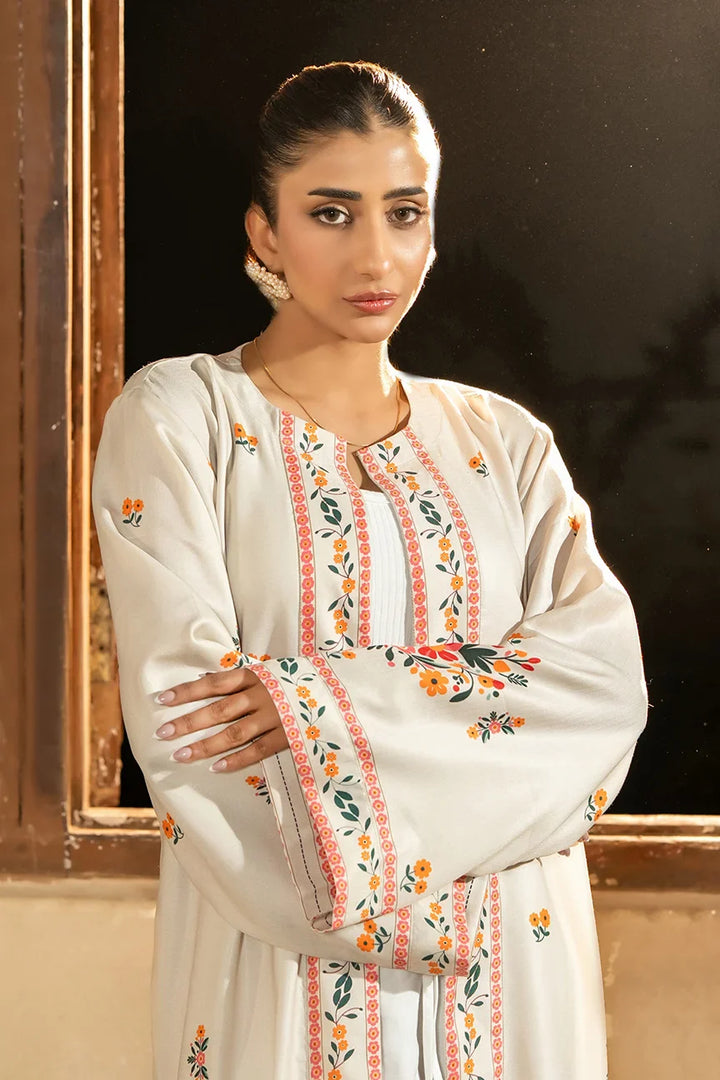 Dhaga Women Pret Printed Herringbone 1 Piece Suit Azian SS25SHDP602 - Winter Collection