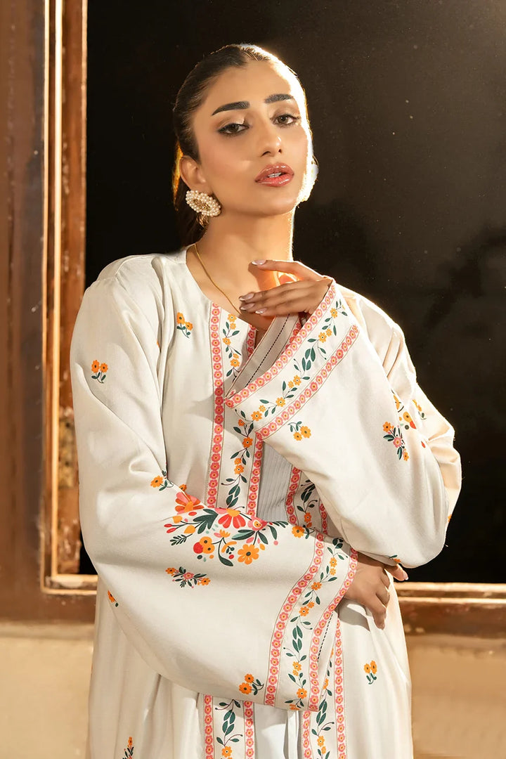 Dhaga Women Pret Printed Herringbone 1 Piece Suit Azian SS25SHDP602 - Winter Collection