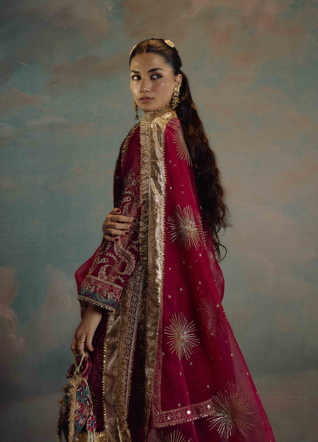 Kamiar Rokni Unstitched Embroidered Organza 3 Piece Suit KR26UF Gulnaz - Festive Collection