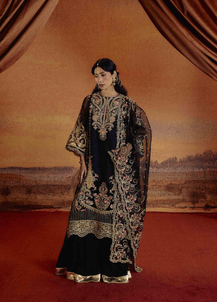 Kamiar Rokni Unstitched Embroidered Organza 3 Piece Suit KR26UF Saloni - Festive Collection