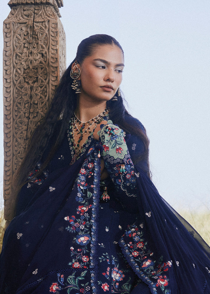 Radha Kishan by Hussain Rehar Unstitched Embroidered Karandi 3 Piece Suit MELOT - Winter Collection