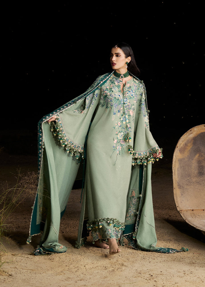 Radha Kishan by Hussain Rehar Unstitched Embroidered Karandi 3 Piece Suit AAIRA - Winter Collection