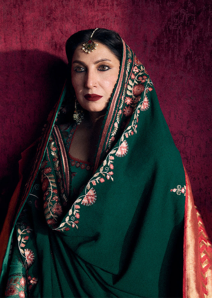 Radha Kishan by Hussain Rehar Unstitched Embroidered Karandi 3 Piece Suit ZEBA - Winter Collection