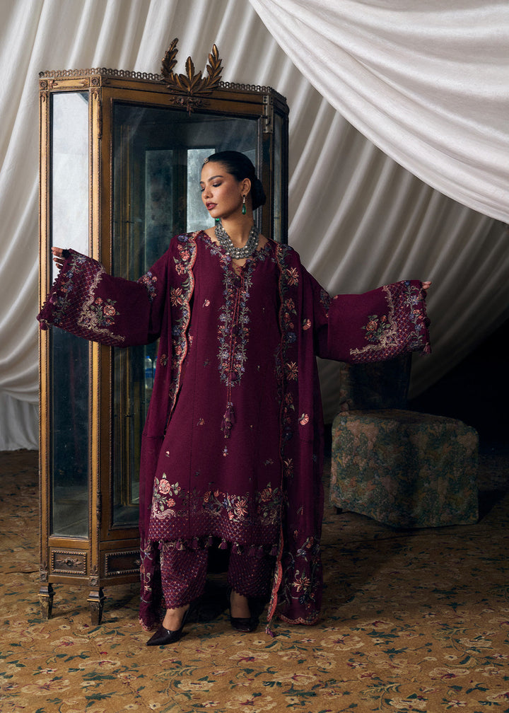 Radha Kishan by Hussain Rehar Unstitched Embroidered Karandi 3 Piece Suit JUHI - Winter Collection