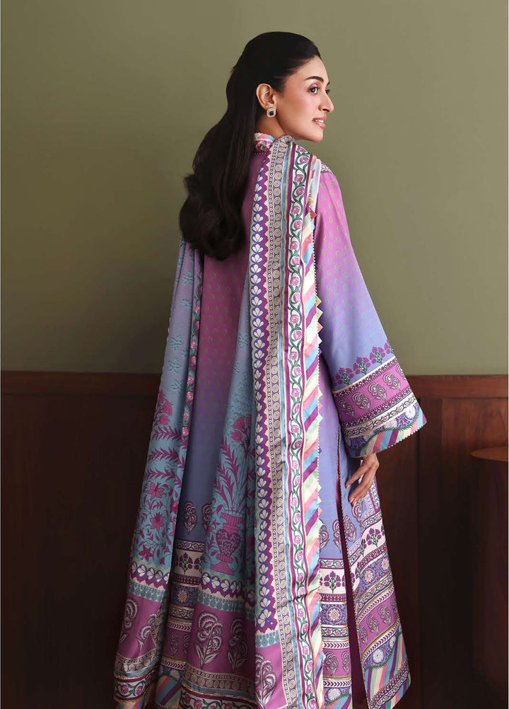 Nirvana by Mushq Unstitched Printed Raw Silk 3 Piece Suit MU26UNR Naturally Me HUNPS260110 - Festive Collection