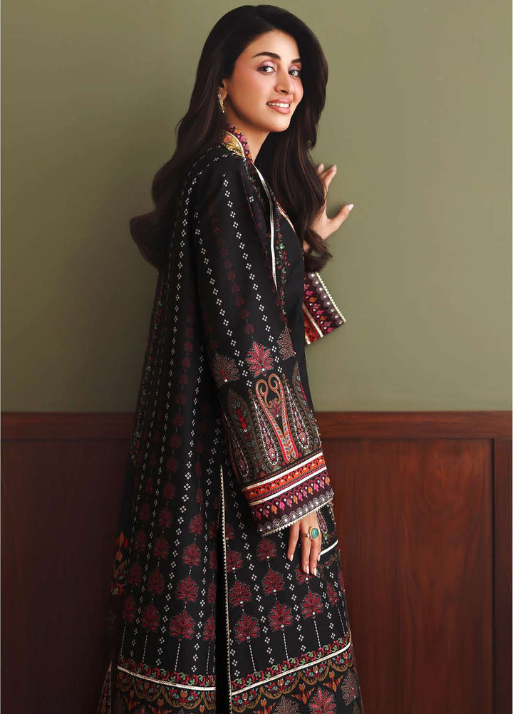 Nirvana by Mushq Unstitched Printed Raw Silk 3 Piece Suit MU26UNR Star off Duty HUNPS260108 - Festive Collection