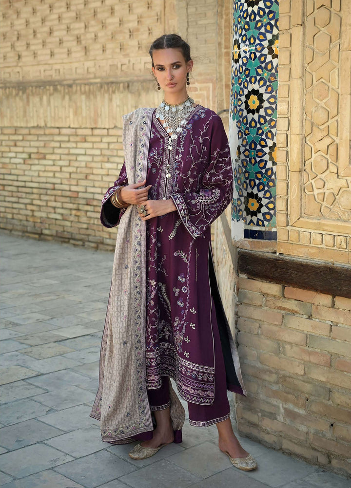 Beneath Bukhara by Mushq Unstitched Embroidered Corduroy 3 Piece Suit MU26UBBW Caravan HUNWI260102 - Winter Collection