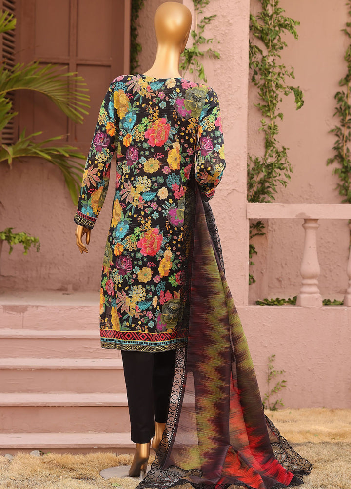 Meenakari by HZ Textiles Unstitched Embroidered Cotton 3 Piece Suit HZ26UCM MEC-1001 - Casual Collection