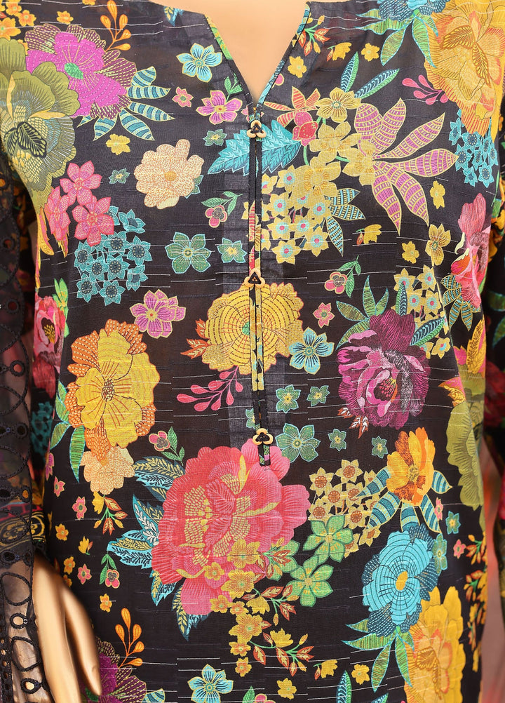Meenakari by HZ Textiles Unstitched Embroidered Cotton 3 Piece Suit HZ26UCM MEC-1001 - Casual Collection