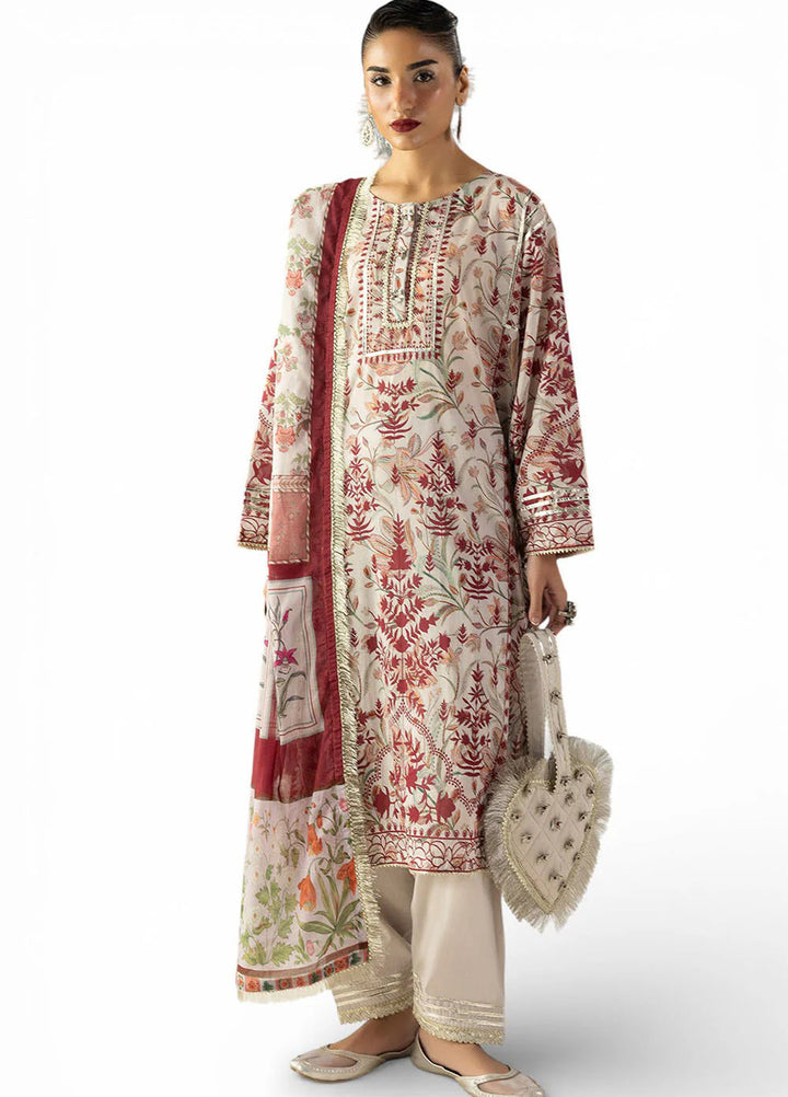 Heritage by Gul Ahmed Unstitched Printed Lawn 3 Piece Suit GA26UFH CL-62138 - Summer Collection