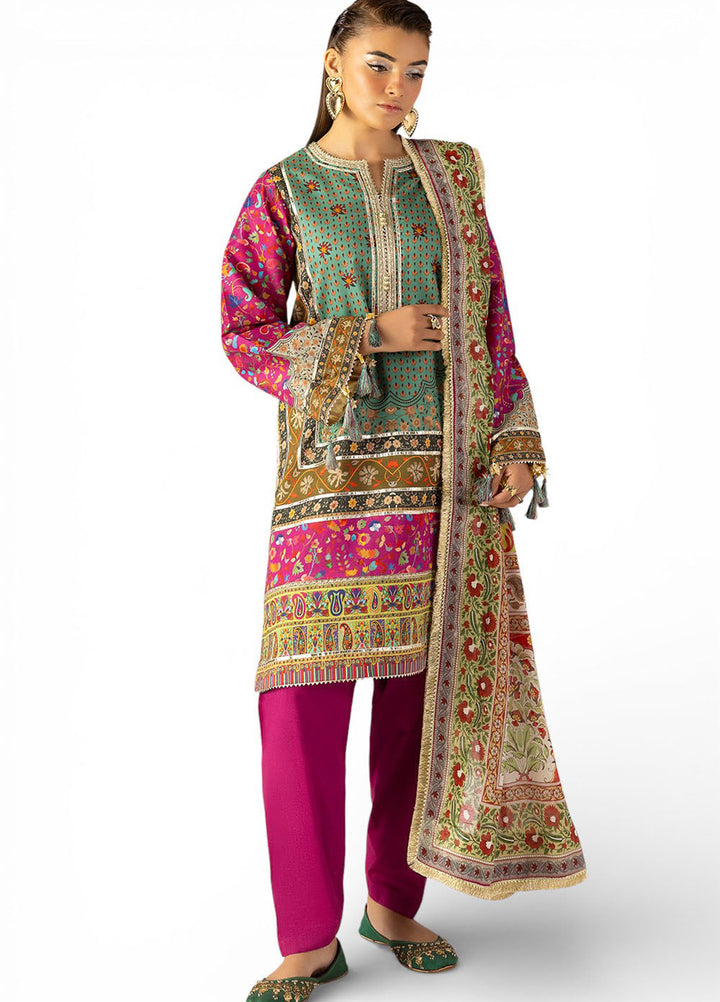Heritage by Gul Ahmed Unstitched Printed Lawn 3 Piece Suit GA26UFH CL-62139 - Summer Collection