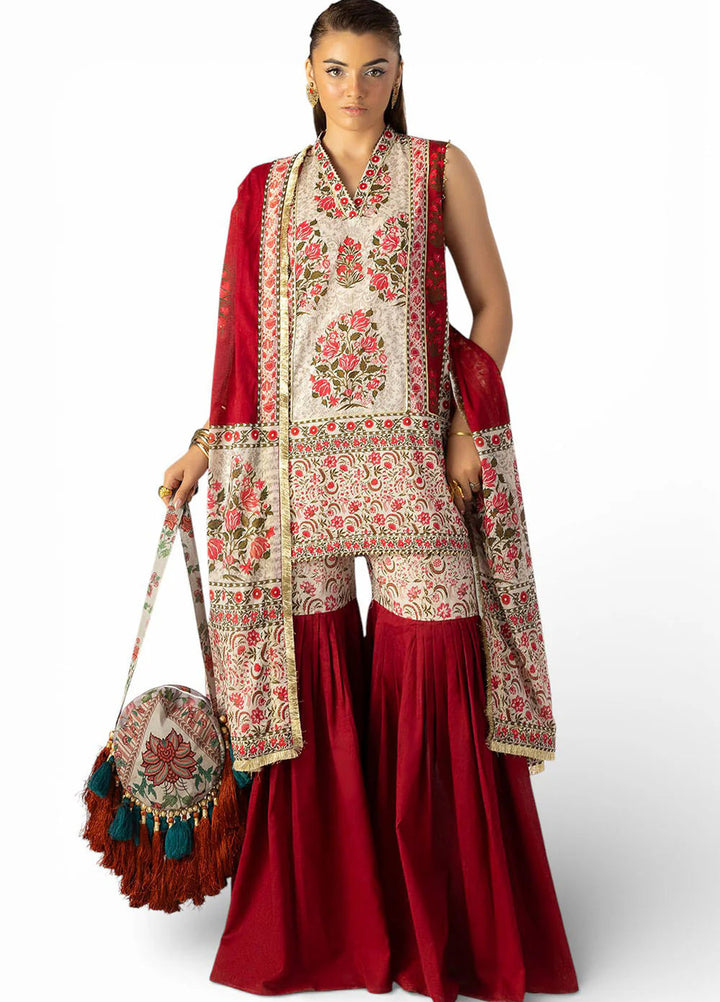 Heritage by Gul Ahmed Unstitched Printed Lawn 3 Piece Suit GA26UFH CL-62179 - Summer Collection