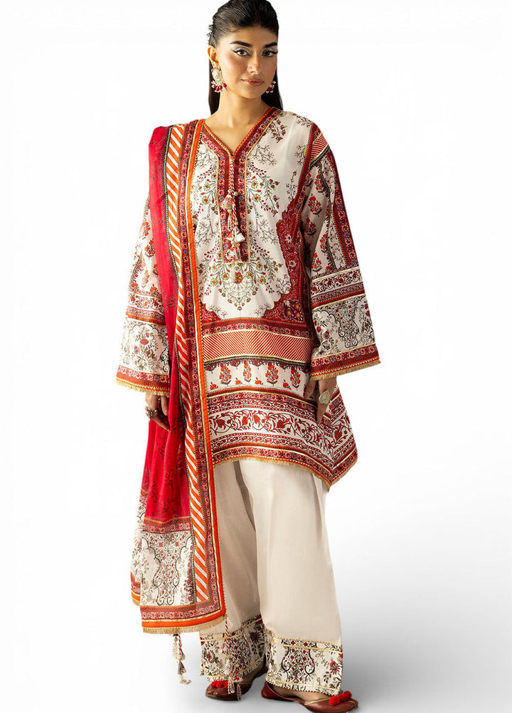 Heritage by Gul Ahmed Unstitched Printed Lawn 3 Piece Suit GA26UFH CL-62181 - Summer Collection