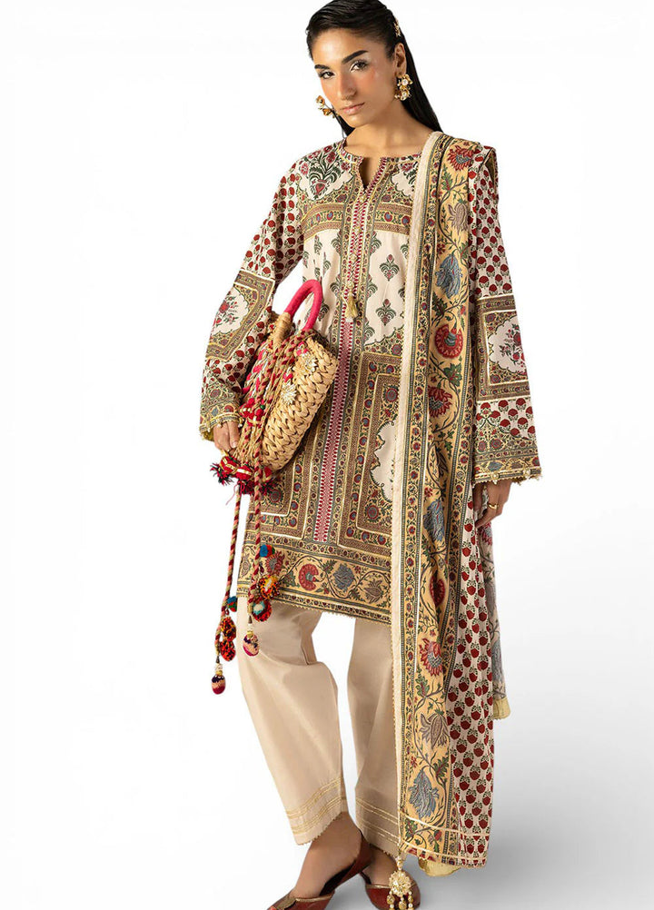 Heritage by Gul Ahmed Unstitched Printed Lawn 3 Piece Suit GA26UFH CL-62248 - Summer Collection