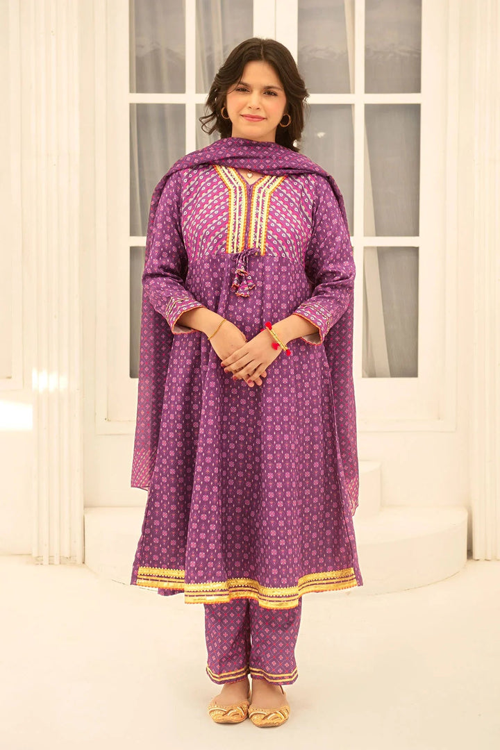 Ochre RTW Printed Girls 3 Piece Herringbone  COR-123 - Summer Collection