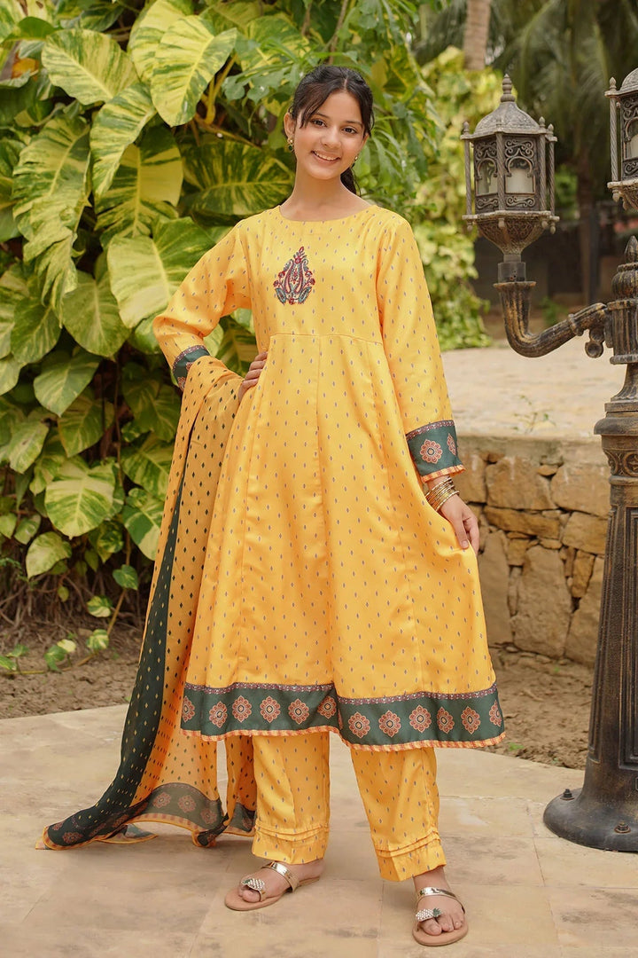 Ochre RTW Printed Girls 3 Piece Herringbone  COR-112 - Summer Collection