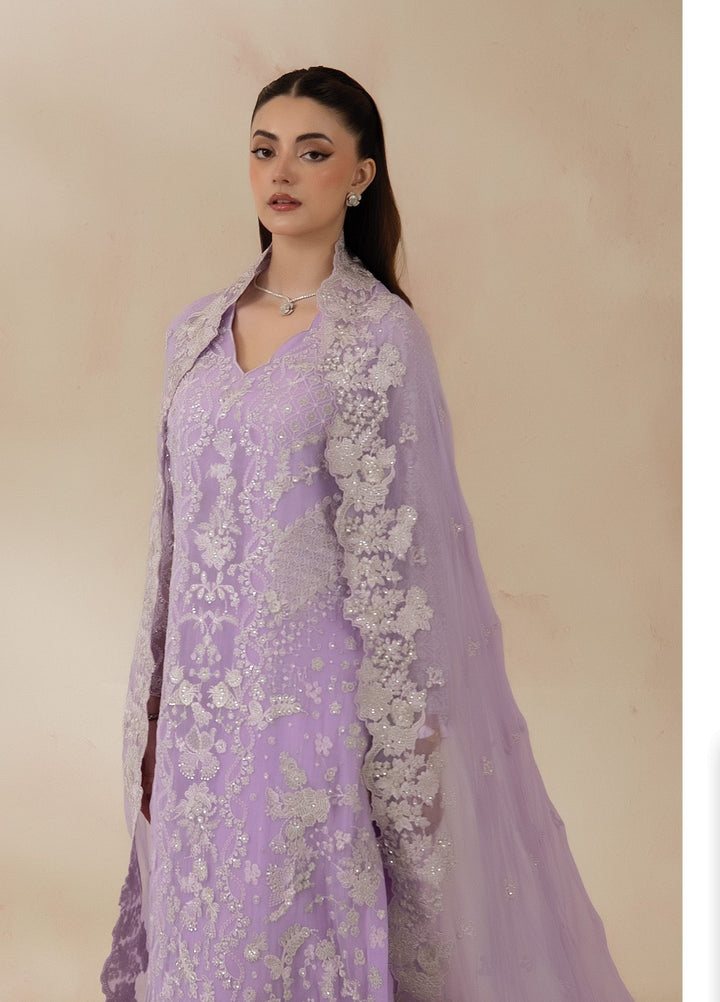 La Fiora by Imrozia Premium Unstitched Embroidered Chiffon 3 Piece Suit IP26ULC LAVELLE I-279 - Wedding Collection