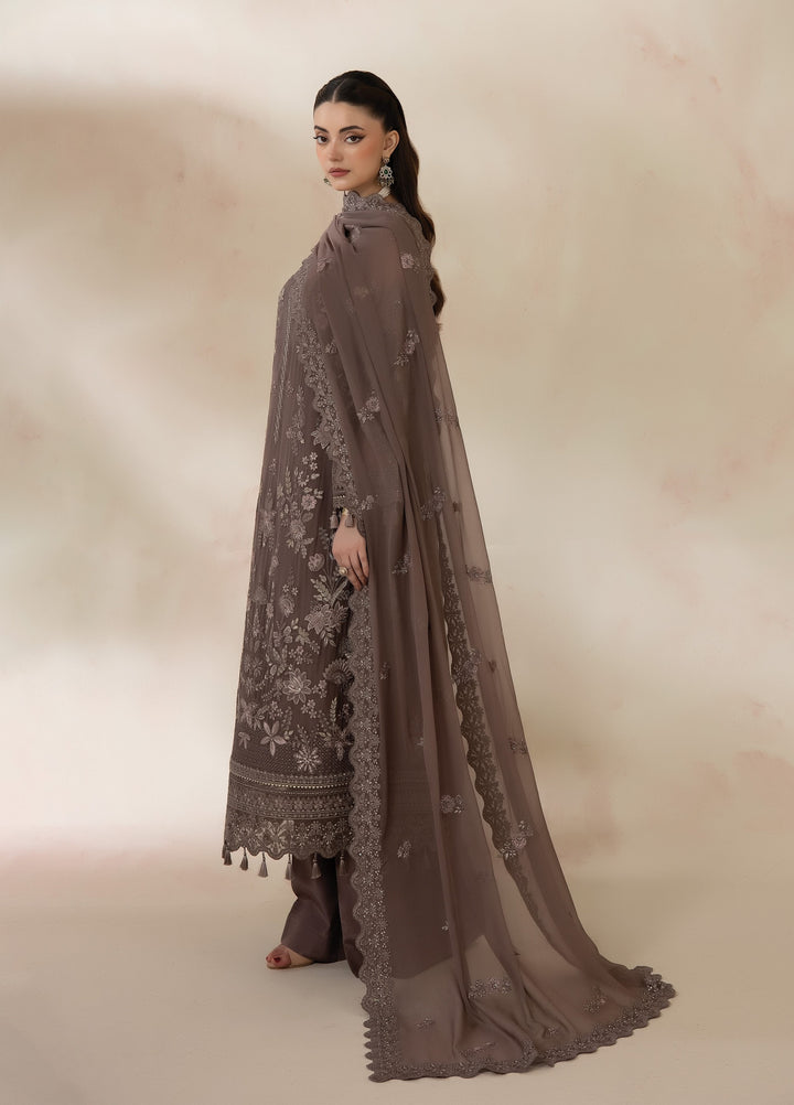 La Fiora by Imrozia Premium Unstitched Embroidered Chiffon 3 Piece Suit IP26ULC OLIVEIRA I-280 - Wedding Collection