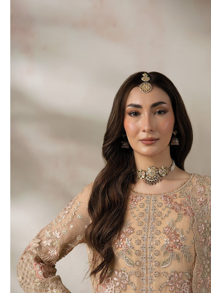 La Fiora by Imrozia Premium Unstitched Embroidered Chiffon 3 Piece Suit IP26ULC I-285 CHANTILLY - Wedding Collection