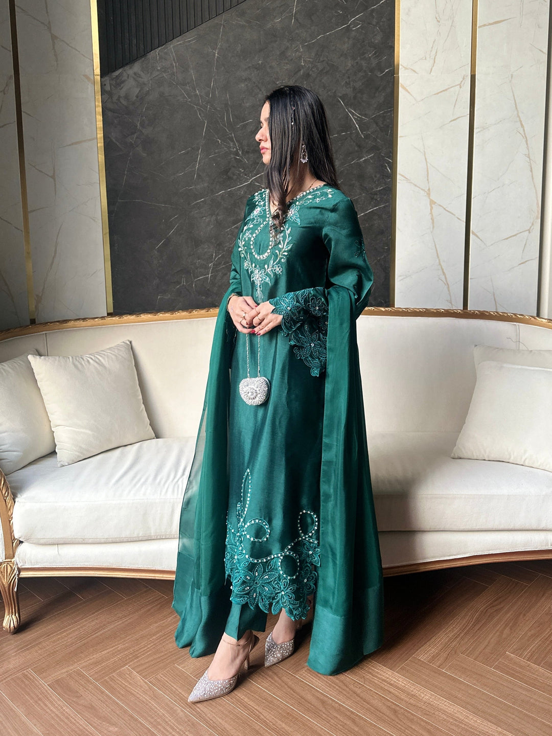 Scherezade Women RTW Embroidered 3 Piece Suit IRENA - SCHEREZADE - Festive Collection