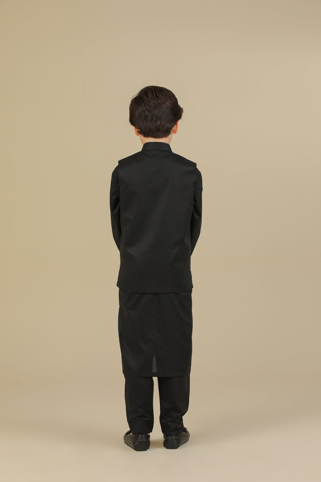 Muraqsh Ready To Wear Solids Silk Men Pink Kurta Viscose Trouser Loop Buttons ABD-PINK-BAN - Winter Collection main image 1
