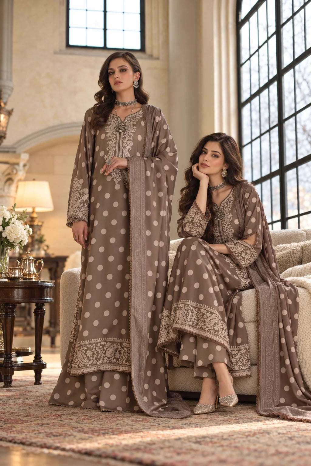 Noor by Saadia Asad Unstitched Printed Linen 3 Piece Suit SA26UNL D8 A - Winter Collection