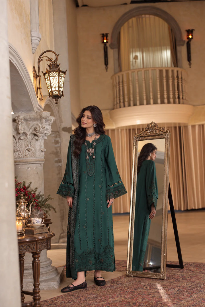 Noor by Saadia Asad Unstitched Embroidered Linen 3 Piece Suit SA26UNL D5 B - Winter Collection