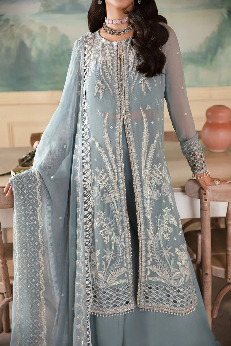 Zarposh Unstitched Embroidered Chiffon 3 Piece Suits ZP26UF Shanze - Festive Collection