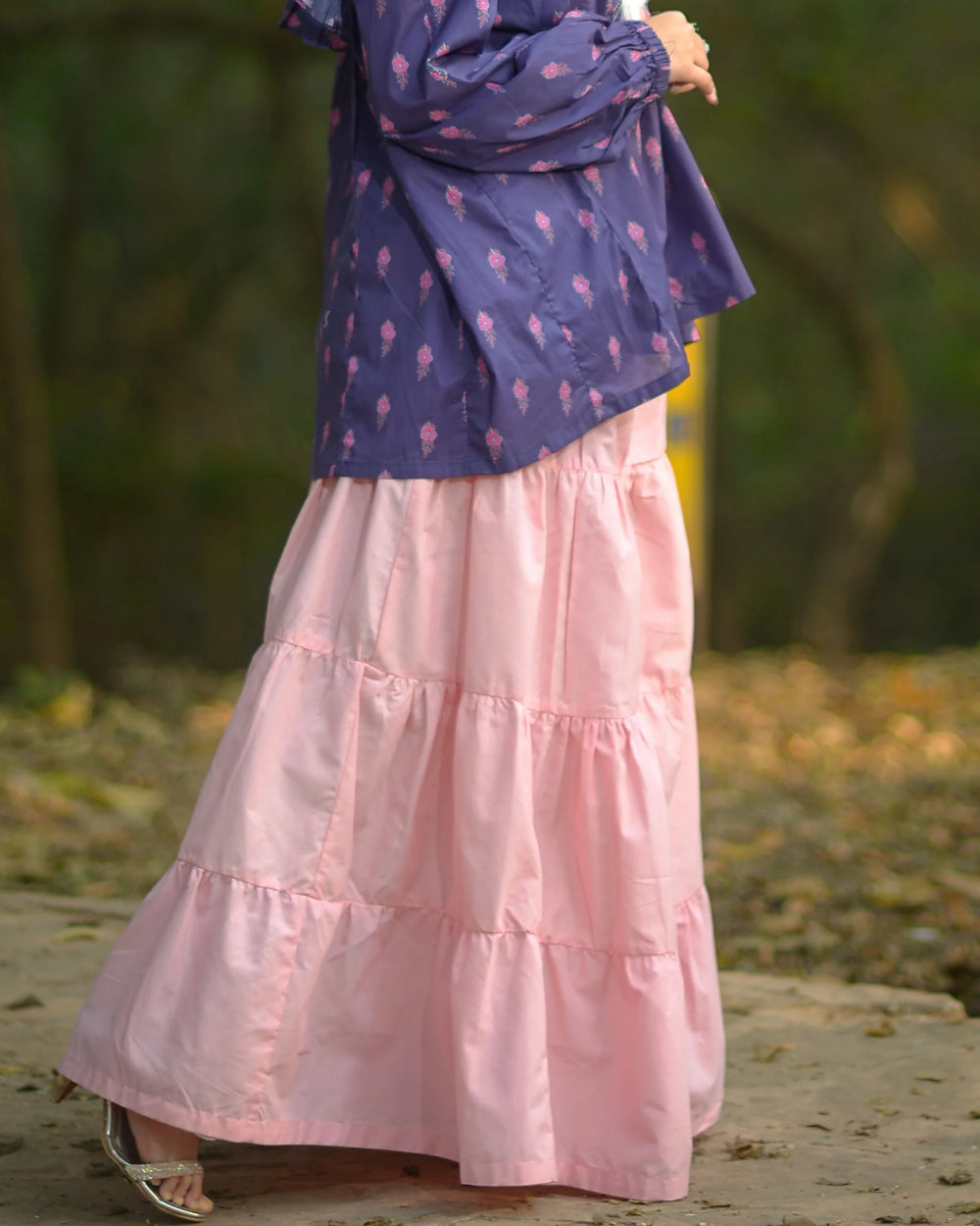 Urban Cut RTW Solids Cotton 1 Piece Pink Maxi Casual Collection