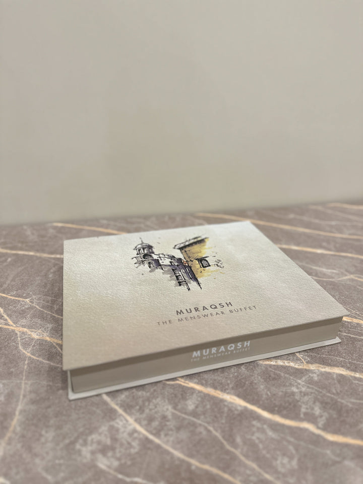 Muraqsh Ready To Wear Solids Cotton Men Premium Gift Box Top Drip off and Textured Grooving in Mint MUR-GIFT-BOX - Summer Collection