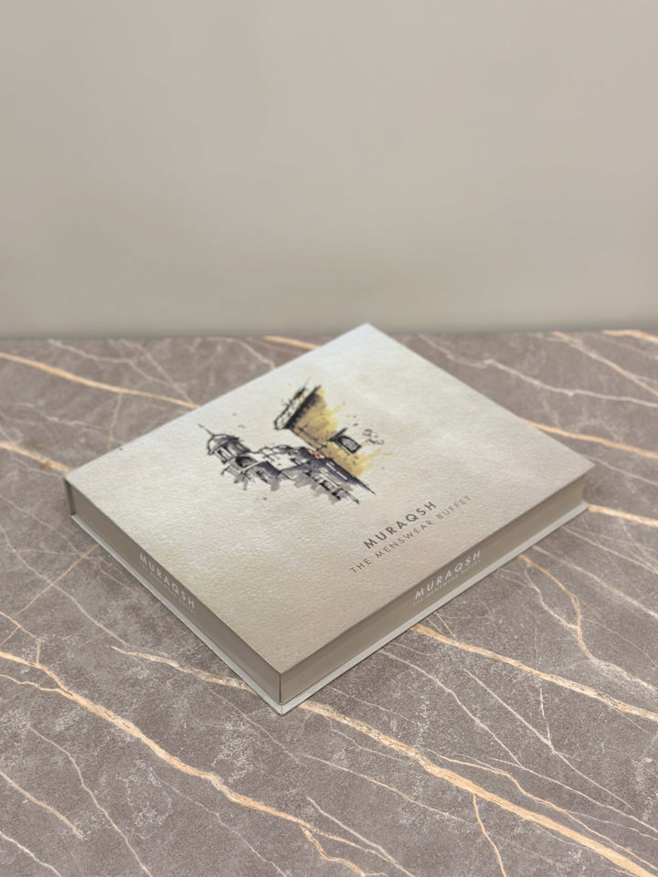 Muraqsh Ready To Wear Solids Cotton Men Premium Gift Box Top Drip off and Textured Grooving in Mint MUR-GIFT-BOX - Summer Collection