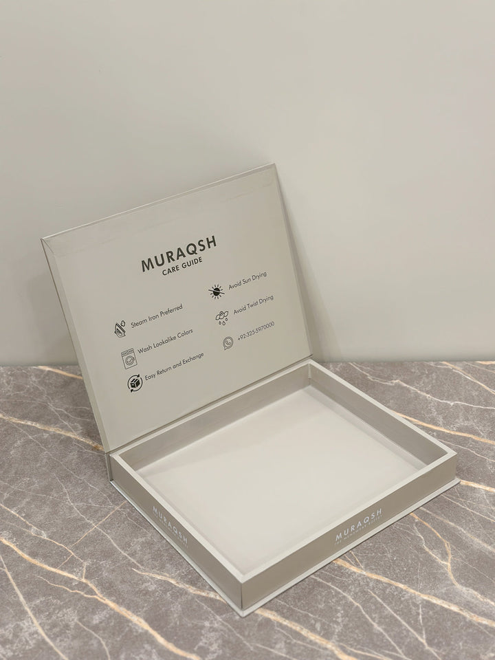 Muraqsh Ready To Wear Solids Cotton Men Premium Gift Box Top Drip off and Textured Grooving in Mint MUR-GIFT-BOX - Summer Collection