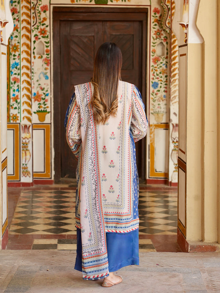 TNG Women Luxury Pret Printed Crepe 3 Piece Suit Asbaab - Casual Collection