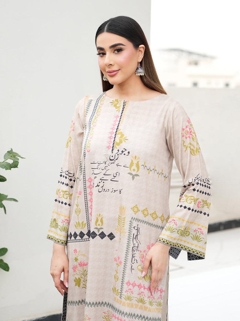 TNG Women Luxury Pret Printed Crepe 2 Piece Suit Quwwat - Casual Collection