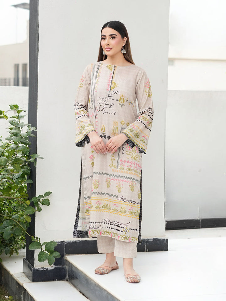 TNG Women Luxury Pret Printed Crepe 2 Piece Suit Quwwat - Casual Collection
