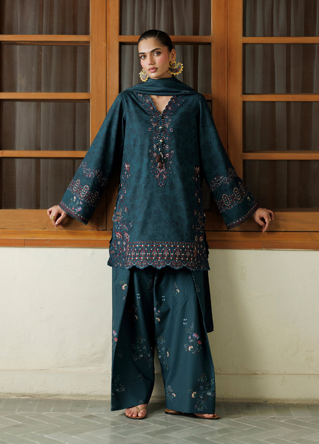 Pre Fall by Iznik Unstitched Embroidered Viscose Linen 3 Piece Suit IZ26UPVC IPF-21 - Casual Collection