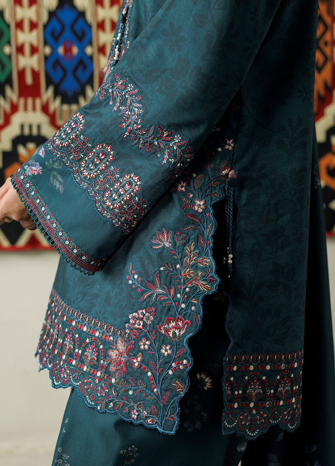 Pre Fall by Iznik Unstitched Embroidered Viscose Linen 3 Piece Suit IZ26UPVC IPF-21 - Casual Collection