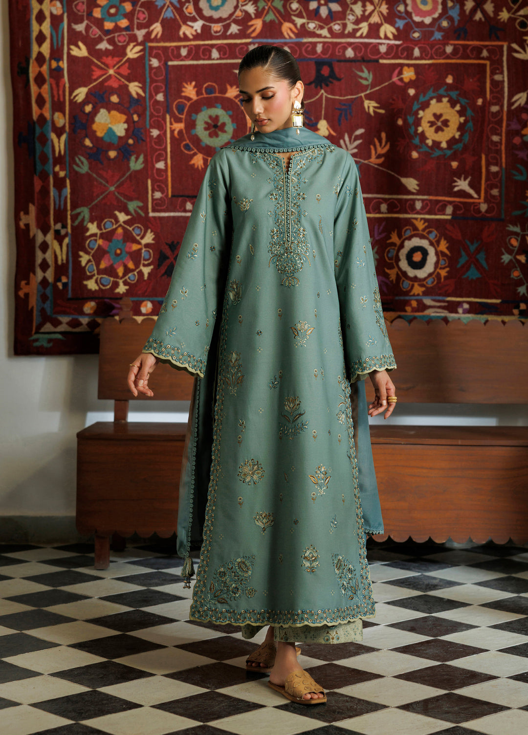 Pre Fall by Iznik Unstitched Embroidered Viscose Linen 3 Piece Suit IZ26UPVC IPF-24 - Casual Collection