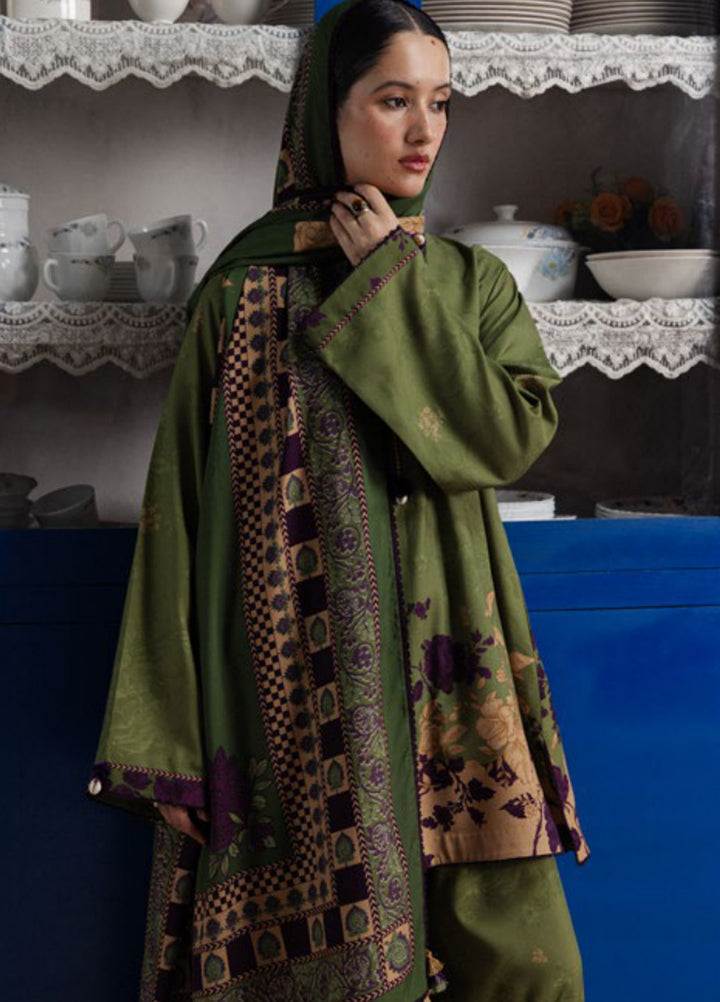 Coco by Zara Shahjahan Unstitched Printed Linen 3 Piece Suit CZ26UPL Iris 8B - Casual Collection