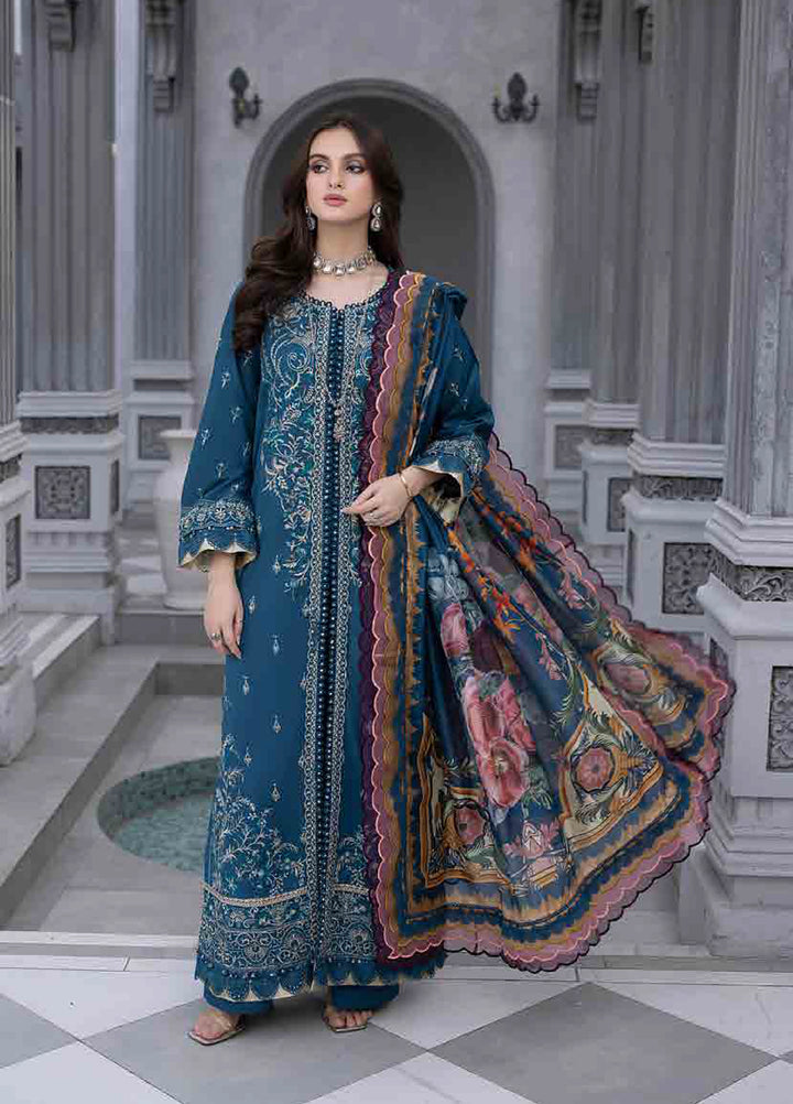 Husn E Adaa by Maham Sultan Unstitched Embroidered Lawn 3 Piece Suit MS26UHA Ishqiya - Lawn Collection