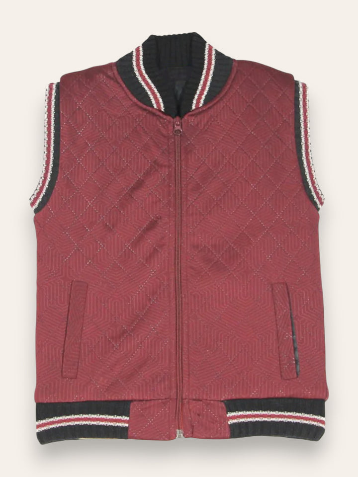 Ixample Pret Printed Cotton 1 Piece Sleeveless Puffer Jacket