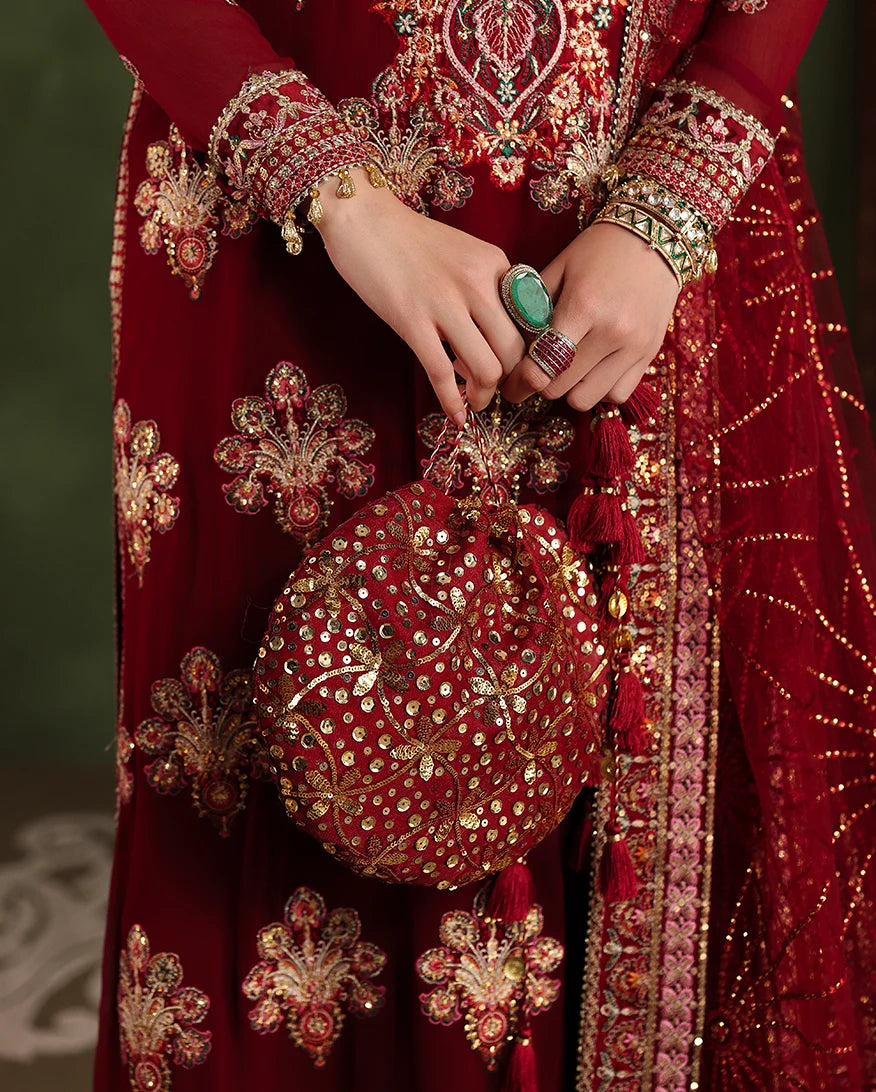 Royale Eternel by Roheenaz Unstitched Embroidered Chiffon 3 Piece Suit RN26URE Imperial Grace RUNCH260101 - Wedding Collection