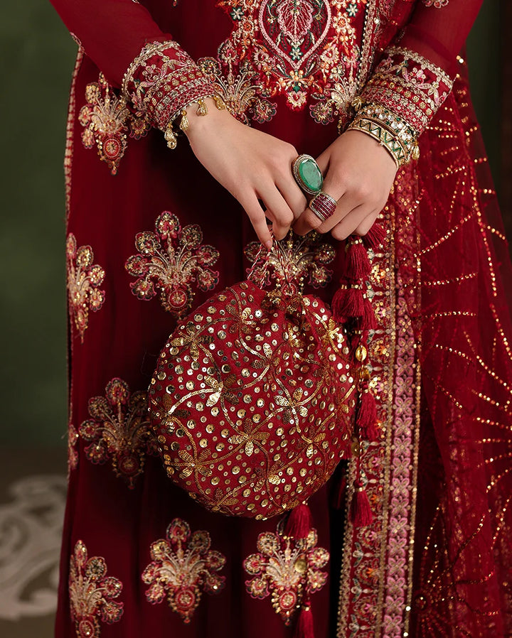 Royale Eternel by Roheenaz Unstitched Embroidered Chiffon 3 Piece Suit RN26URE Imperial Grace RUNCH260101 - Wedding Collection