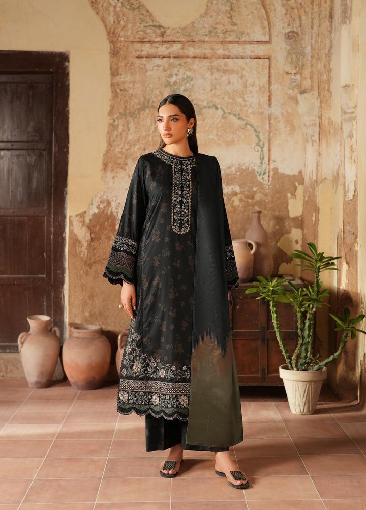 Iznik Pre Fall Printed Linen Suits Unstitched 3 Piece IZ25PF IPF-06 - Winter Collection