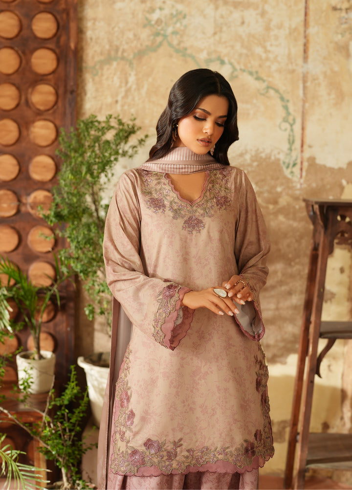 Iznik Pre Fall Printed Linen Suits Unstitched 3 Piece IZ25PF IPF-09 - Winter Collection
