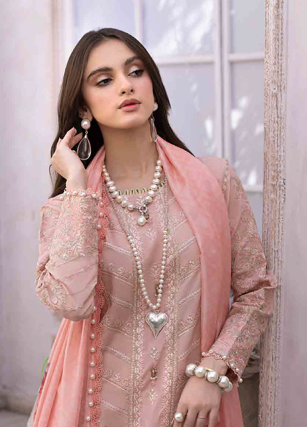Husn E Adaa by Maham Sultan Unstitched Embroidered Lawn 3 Piece Suit MS26UHA Janan - Lawn Collection