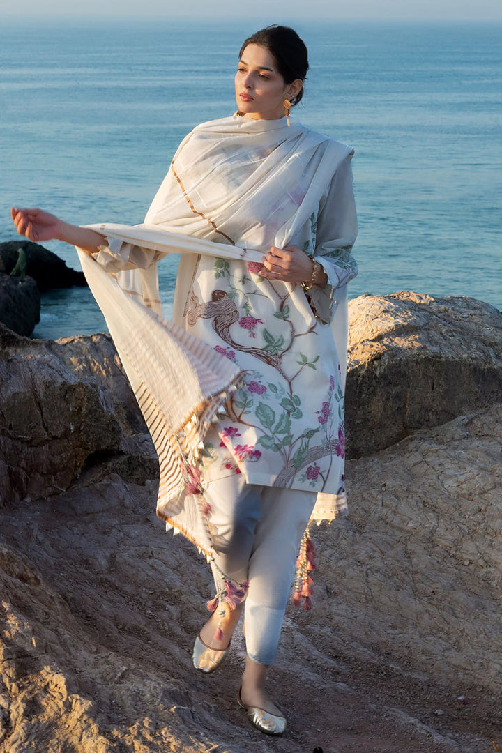 Zar Bano by Gul Ahmed Unstitched Printed Jacquard 3 Piece Suit GA26UZB MJ-52019 - Summer Collection