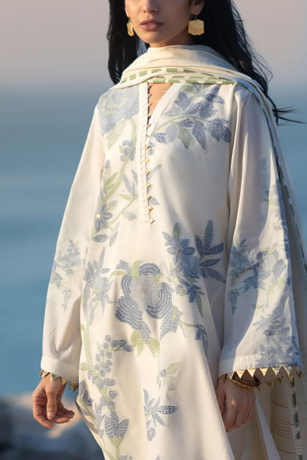 Zar Bano by Gul Ahmed Unstitched Printed Jacquard 3 Piece Suit GA26UZB MJ-52020 - Summer Collection